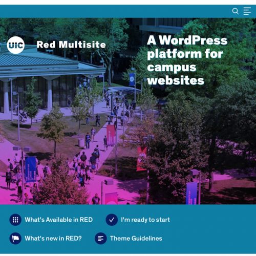 Screenshot of Red Multisite web page